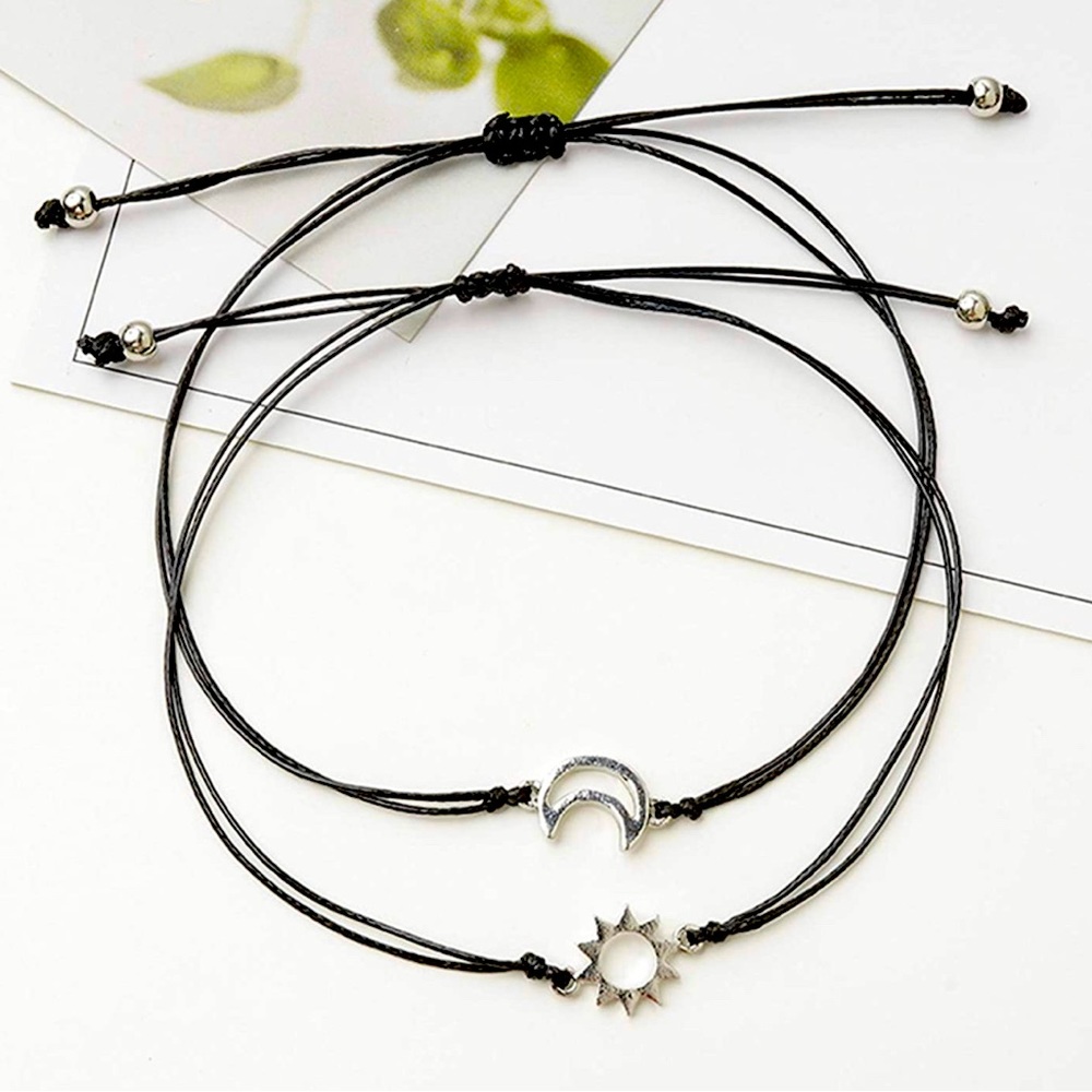 Corded Star/Moon Bracelets